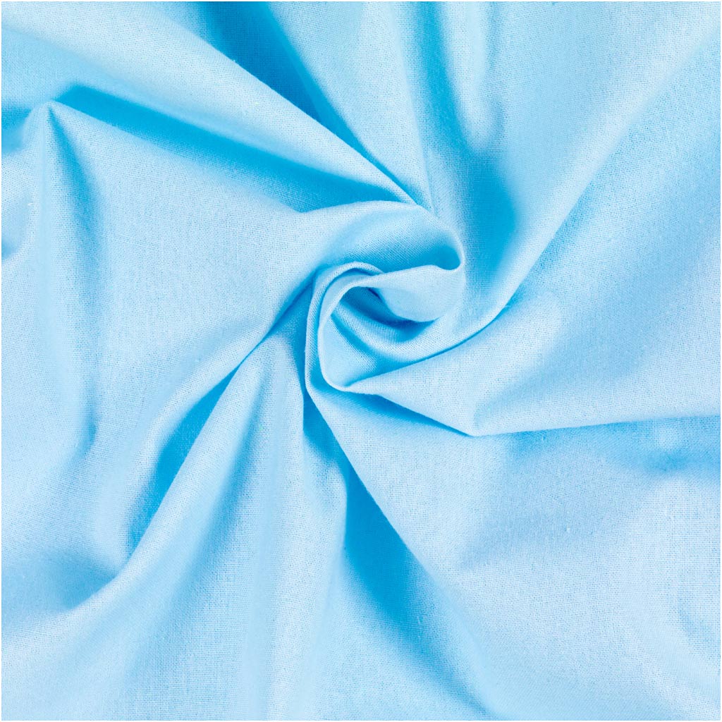 Creativ Company Fabric, b: 145 cm, 140 gr, turquoise légère, 5 m 1 boîte