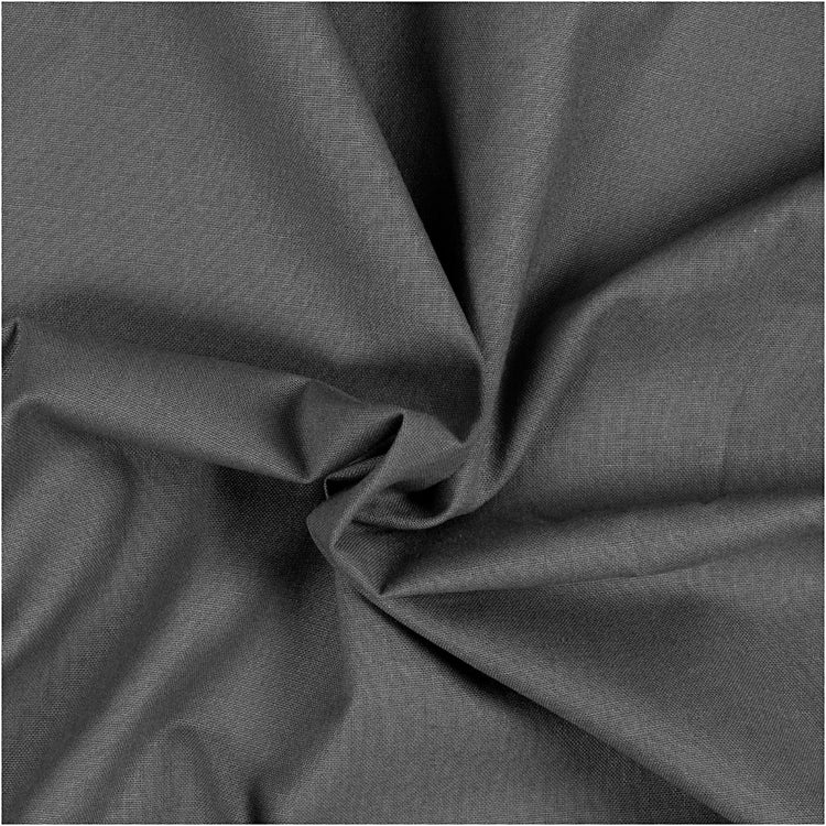 Creativ Company Fabric, b: 145 cm, 140 gr, gris, 5 m 1 boîte