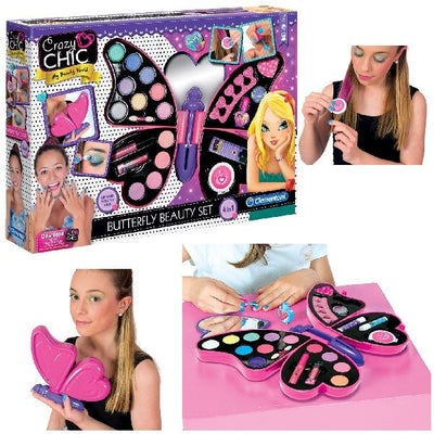 Clementoni Crazy Chic Butterfly Beautyset Makeup Suitcase