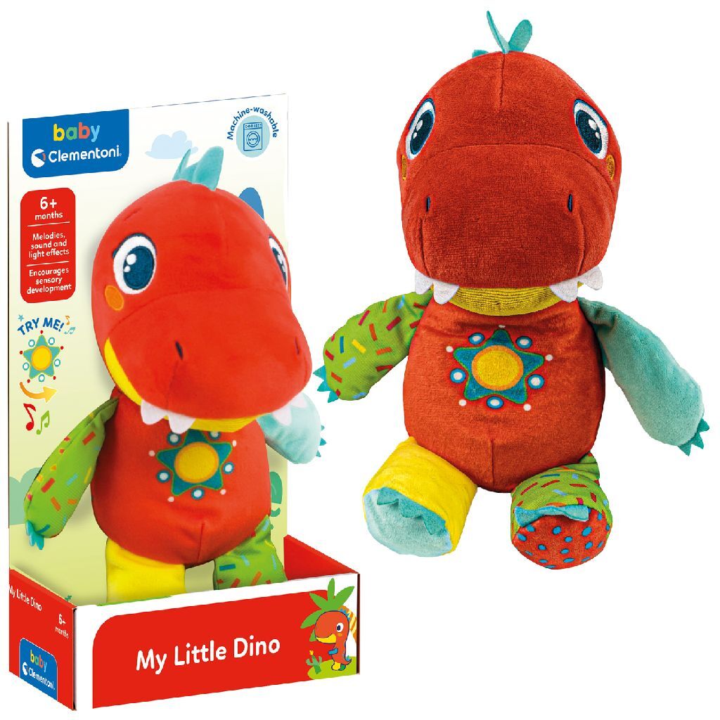 Clementoni bébé Pluchen câlins dinosaurus