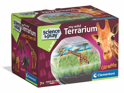 Jeu scientifique Clementoni mon terrarium sauvage - girafe