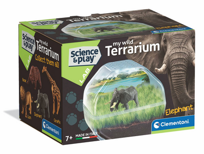 Jeu scientifique Clementoni mon terrarium sauvage - éléphant