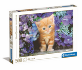 Clementoni Puzzle Cat avec des fleurs, 500e. - afbeelding 1