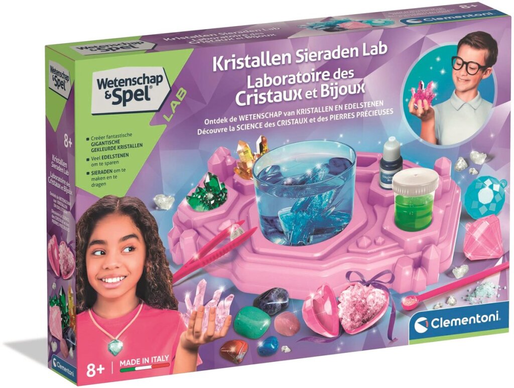 Les cristaux scientifiques Clementoni rendent le laboratoire formidable