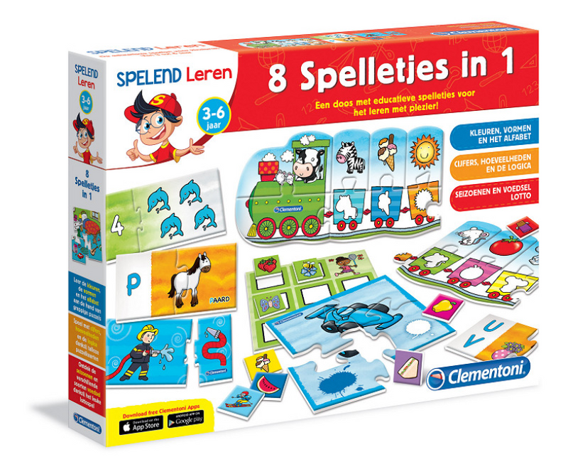 Clementoni joue à l'apprentissage 8 jeux en 1
