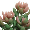 Decoris plante artificielle plante succulente en pot en céramique h14