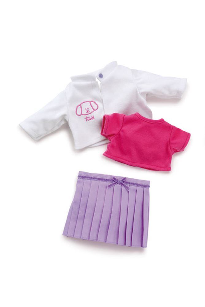 Vêtement Trudi 30 cm. ensemble jupe violette