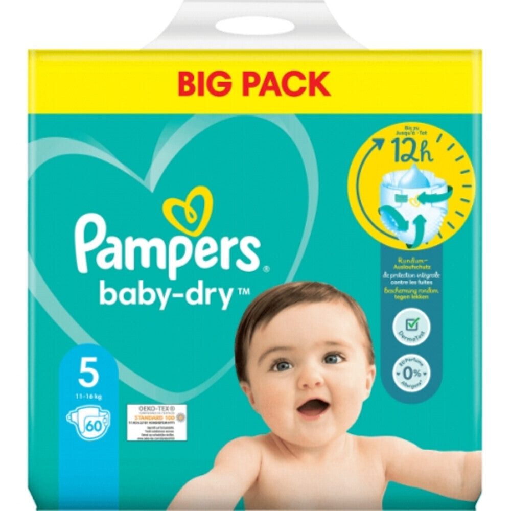Pampers Pampers Baby Dry Taille 5 11-16 kg 60 couches