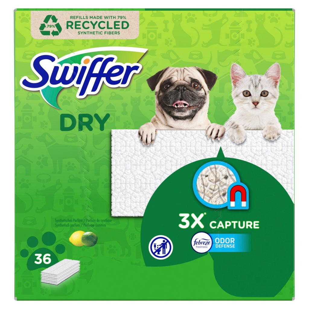 Swiffer Swiffer Dry Magnetic Floors Tissu au sol Scentage 36 pièces