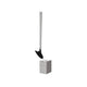Brosse WC Sanimaid Stockholm blanche avec support au sol (435x 116x 190)