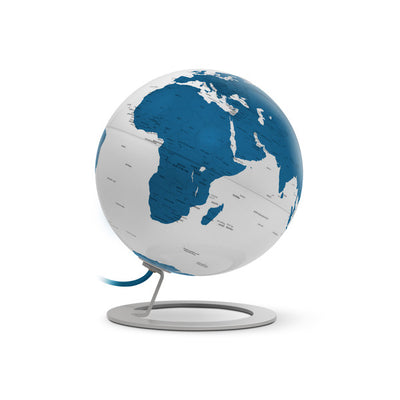 Atmosphère atmosphère nr-0324igwb-gb globe iglobe bleu clair 25 cm de diamètre métal chromé bleu