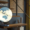 Atmosphère atmosphère nr-0331f7n5 gb globe bleu lumineux bleu chaud 30cm de diamètre plastique pied avec éclairage