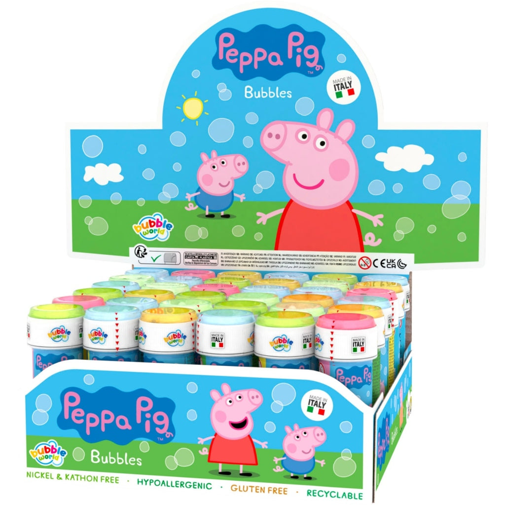 Peppa Pig Bellenbladder 60 ml Affichage 36 pièces