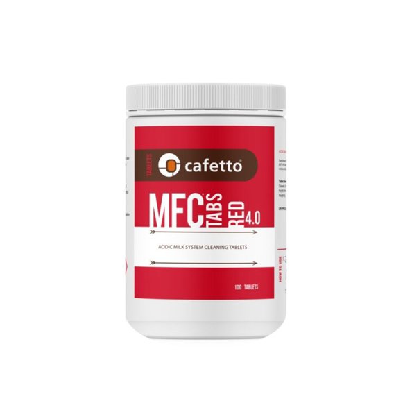Cafetto tablettes de nettoyage mfc rouge 4.0 (100 pièces)