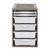 Bama RI, Système de stockage Orino 34x41x53 cm taupe blanc
