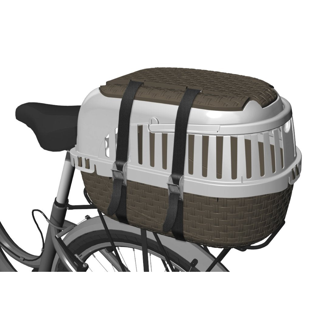 Bama Pet Transportbox 52x33x34 cm taupe blanc