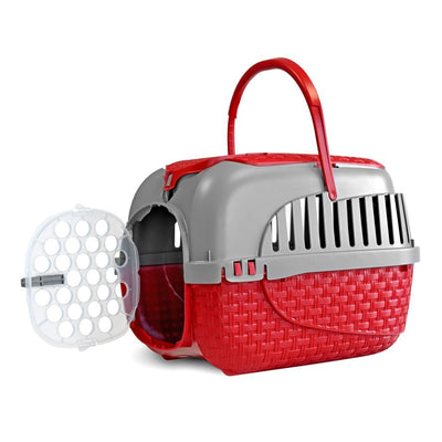 Bama Pet Transportbox 52x33x34 cm argent rouge