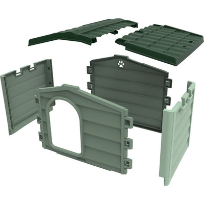 Bama Pet Cuccia Dog Loft 89x75x62 cm vert