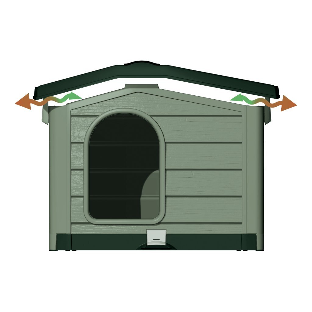 Bama Pet Cuccia Dog Loft 89x75x62 cm vert