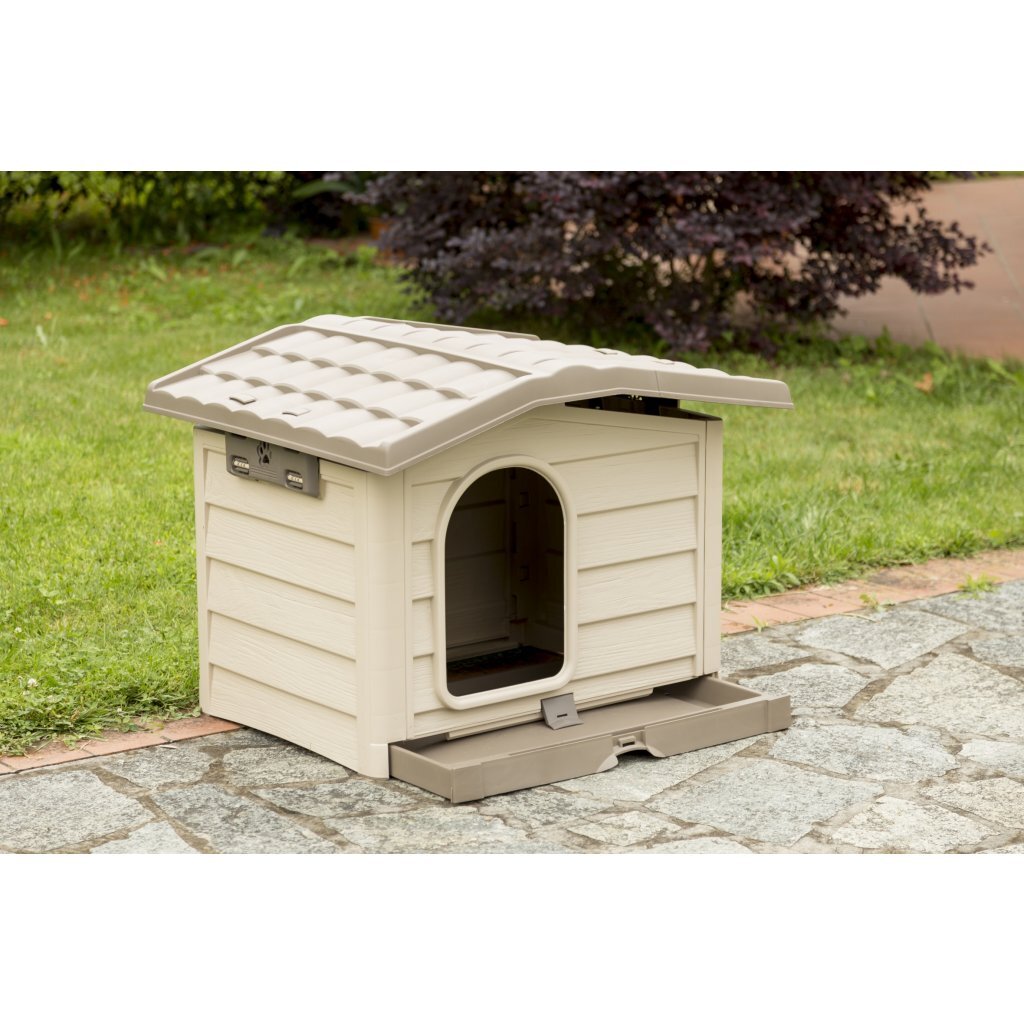 Bama Pet Cuccia Cage de chien 89x75x62 cm beige taupe