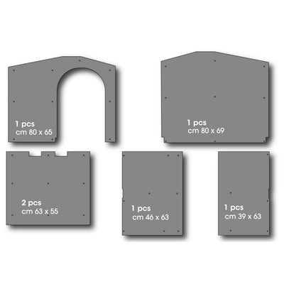 Panneaux d'isolation de kit pour animaux de compagnie bama hondhok grand