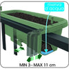 Bama Fioriadera Bloem-Balkonbak 60x20x18,5 cm Sagegroen