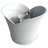 Bama Tulipano Flowerpot 5L 34.5x19x30 cm 4 pièces blanches
