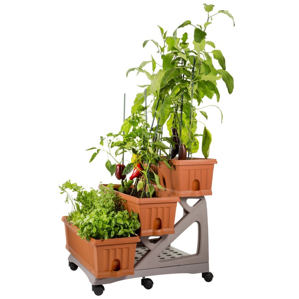 Bama Orto di Kit Planteurs 80x74x73 cm en terre cuite
