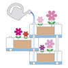 BRAMA BRICK Couberable Planteurs 75L 59x23x27 cm 5 pièces Taupe