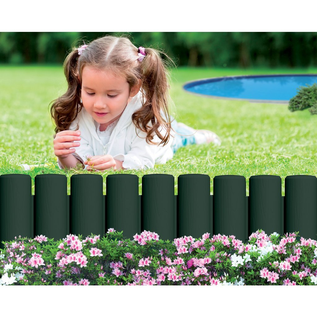 Bama Garden Modular Rand Imitation Wood 38,5x15 cm 6 pièces vertes