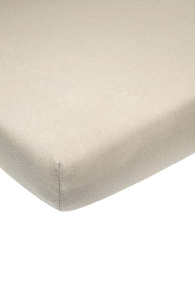 Meyco baby uni drap-housse matelas pour parc - sable - 75x95cm