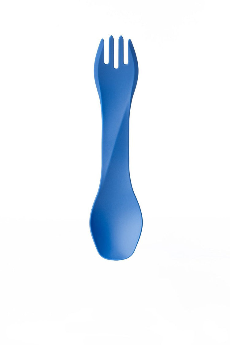 Équipement humain - gobites bio - réutilisable - couverts - spork - bleu foncé - couverts de camping