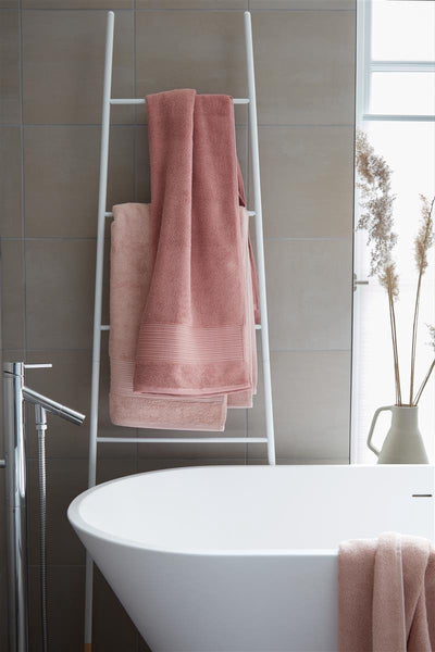 Beddinghouse voilage - rayé - coton - serviette - 60x110 cm - terra