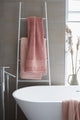 Beddinghouse voilage - rayé - coton - serviette - 60x110 cm - terra