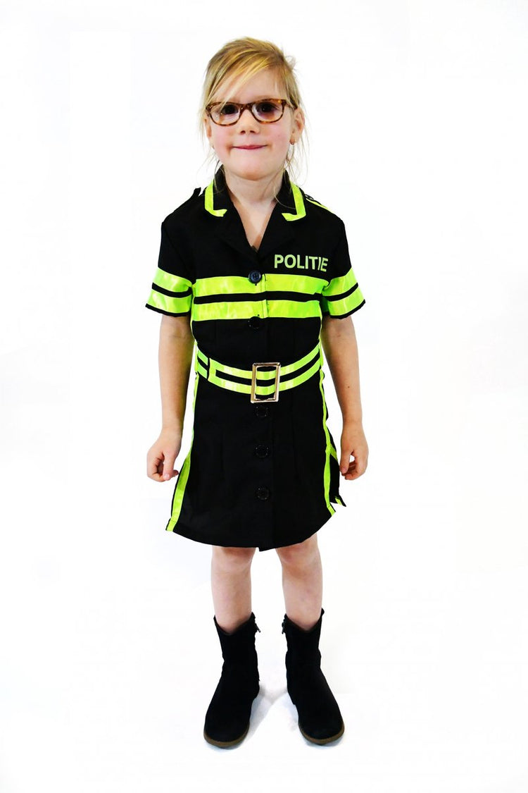 Rubies Rubie's déguisement de police filles noir vert fluo taille 152