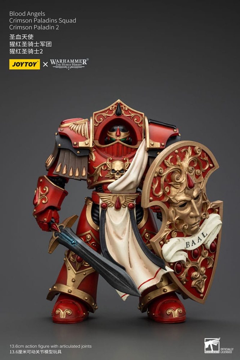 Joy toy (cn) figurine d'action warhammer l'hérésie d'horus 1 18 anges de sang escouade de paladins pourpres escouade de paladin pourpre 2 figurine d'action de 14 cm