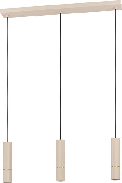 Lampe à suspension Eglo caminia - gu10 - 77 cm - couleur sable beige or