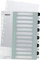 Leitz wow tab 1-12 onglets réutilisables format a4 noir et blanc