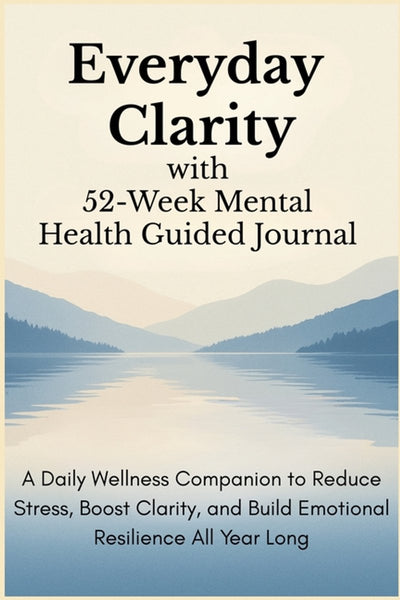 Brandless sans marque Clarté au quotidien avec un journal guidé sur la santé mentale de 52 semaines
