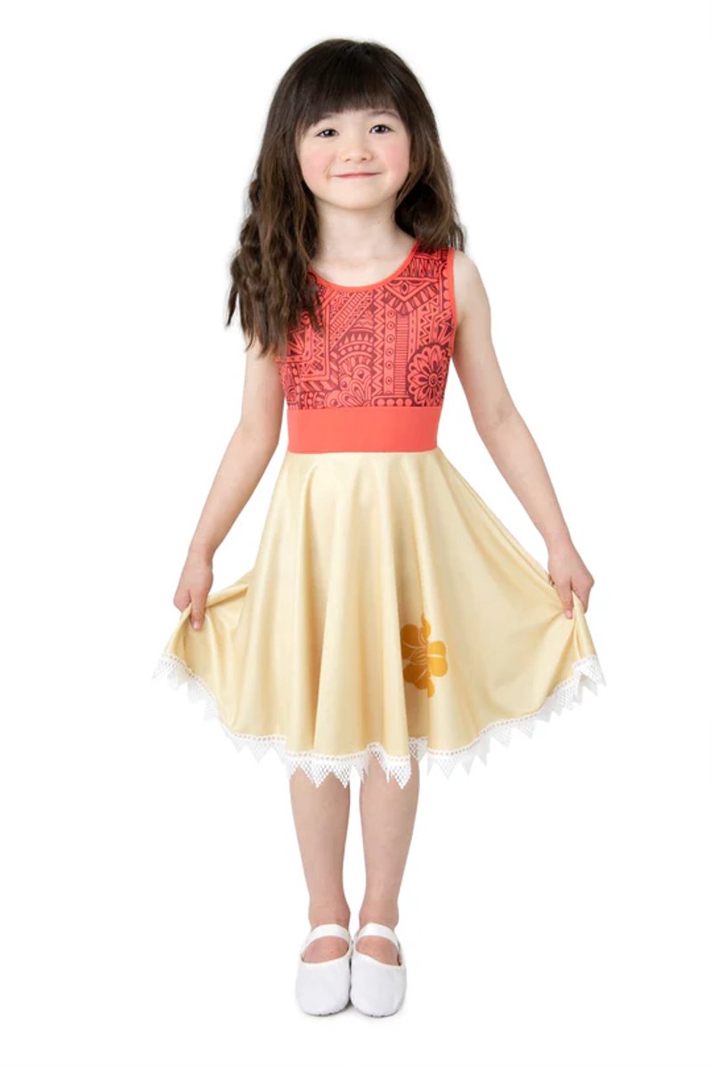 Petites aventures – robe tournoyante des îles – taille 98-110