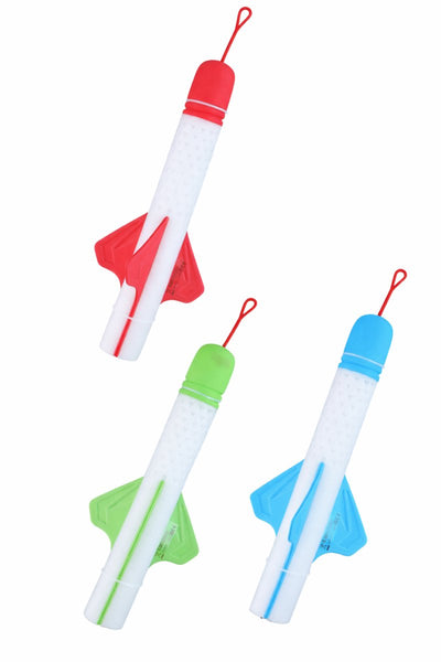 Lance-roquettes Eddy Toys - 37 cm - Set de lancement de fusée avec lumière - Fusée manuelle pour jouer en extérieur - 1 couleur aléatoire