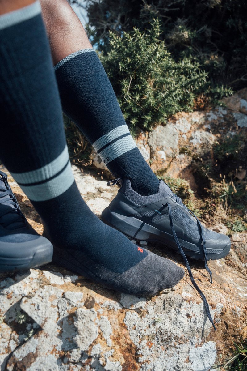 Falke tk energy avec compression laine matériau fonctionnel chaussettes de marche hommes noir - taille 39-42 w3