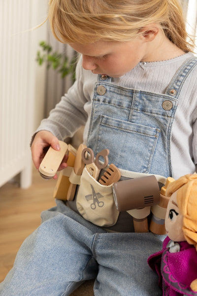 Set de coiffure en bois Dantoy 8 pièces