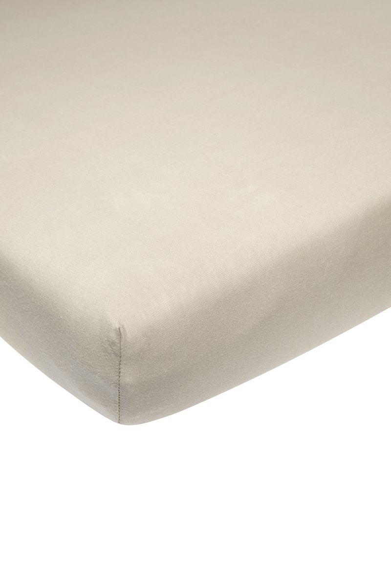 Meyco baby uni drap-housse matelas pour parc - sable - 75x95cm