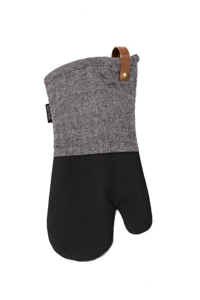 Gant de cuisine Tiseco (1r + 1l) sherlock fishbone, 17x33cm, noir
