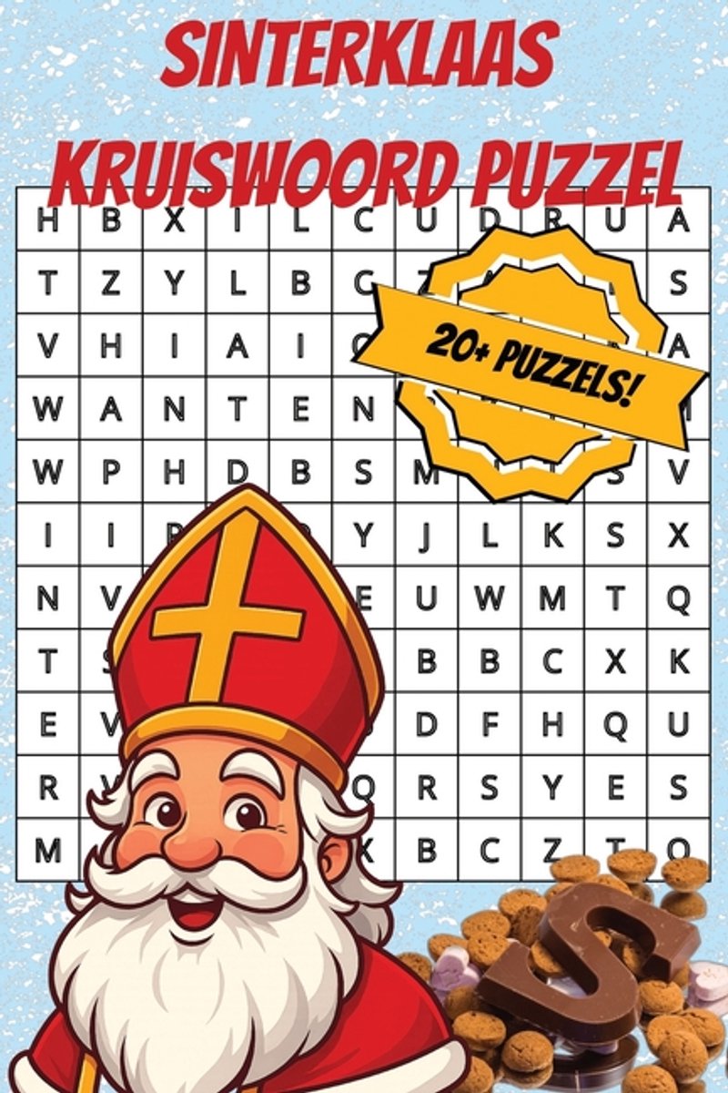 Livre de mots croisés Sinterklaas pour enfants