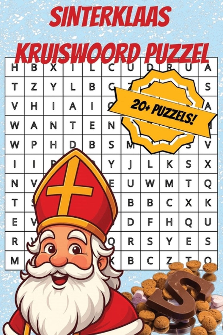 Livre de mots croisés Sinterklaas pour enfants