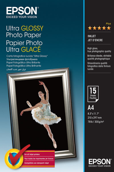 Epson c13s041927bh papier photo ultra - a4 300g m
