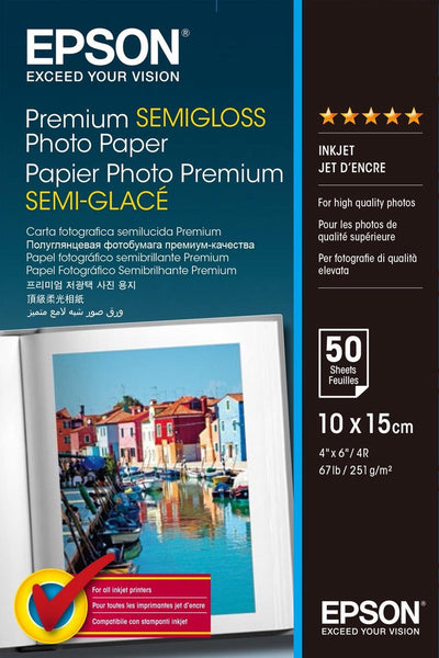 Epson, papier photo durabrite 10x15cm, c13s041735bh