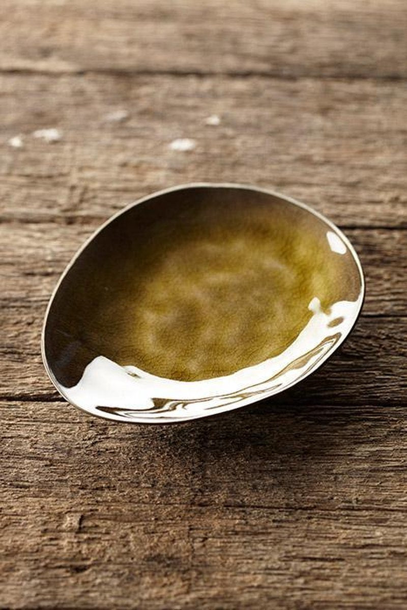 Serax - pascale naessens pure - assiette ovale m - vert - 2 pièces
